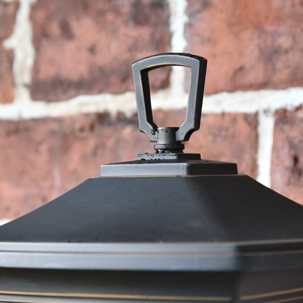 Close up of lantern top finial 