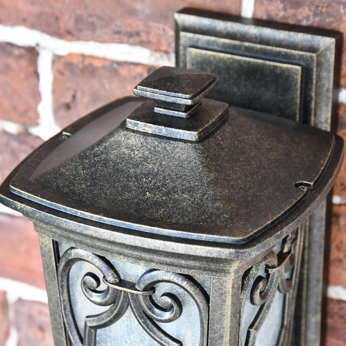 "The Westwick" Gothic Bronze Flush Wall Light