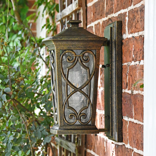 Gothic Bronze Flush Wall Light