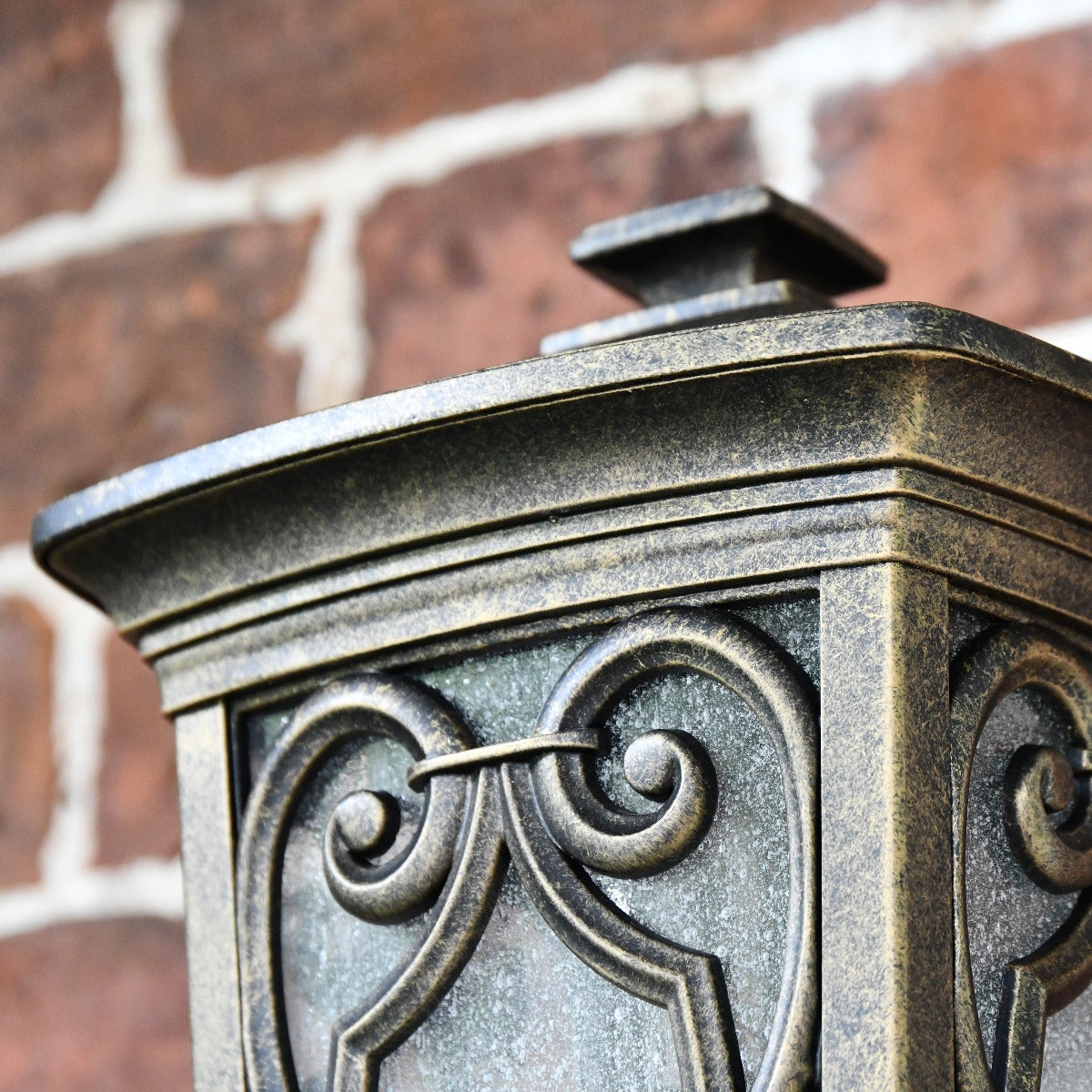 "The Westwick" Gothic Bronze Flush Wall Light With Ornate Detailing 