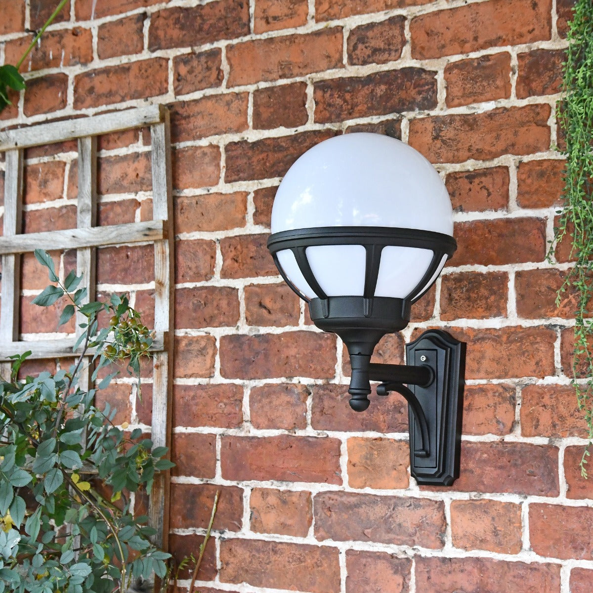 Modern Globe Outdoor Wall Light