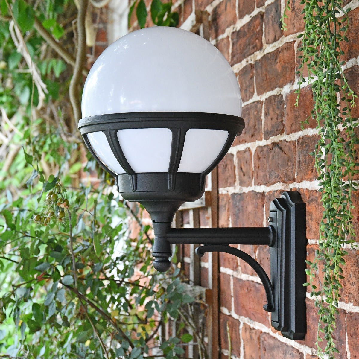 Modern Globe Outdoor Wall Light