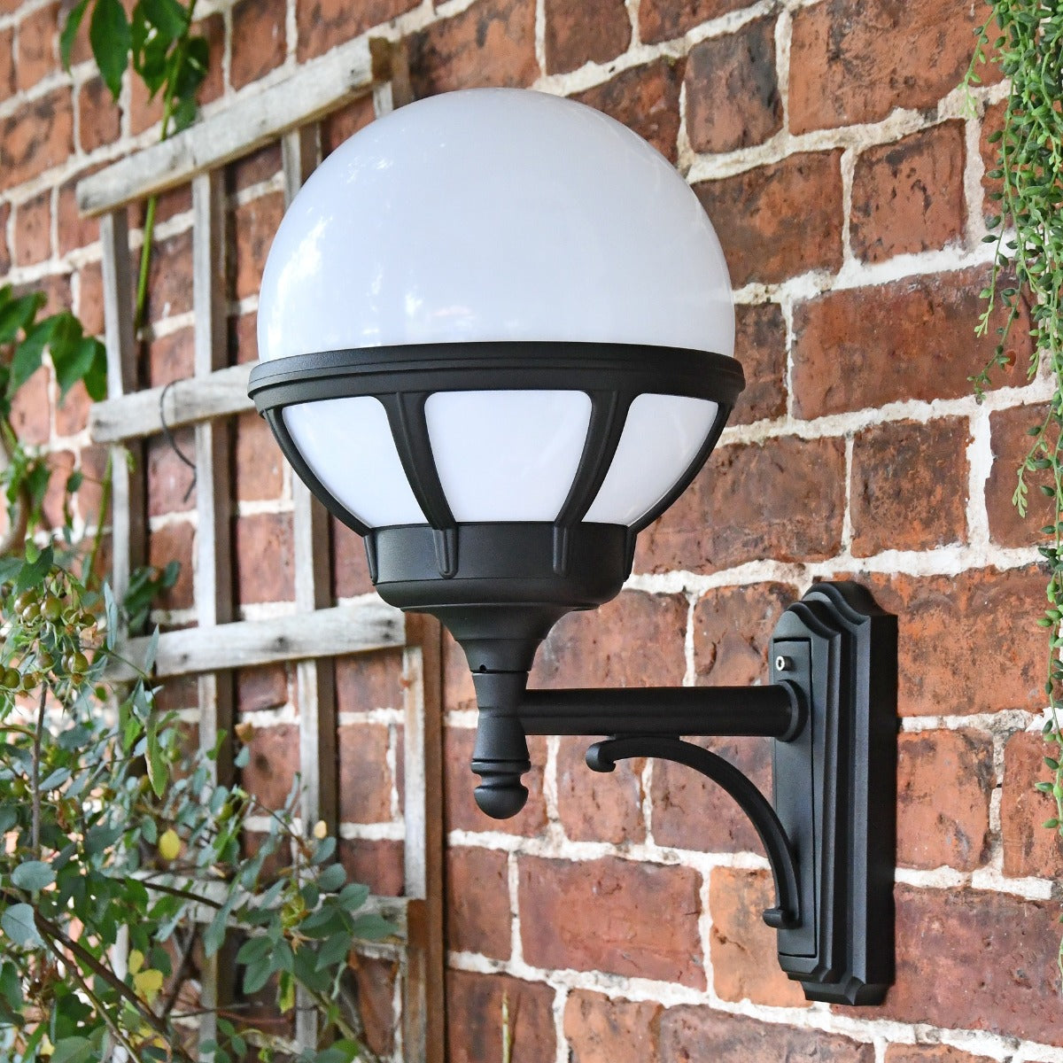 Modern Globe Outdoor Wall Light