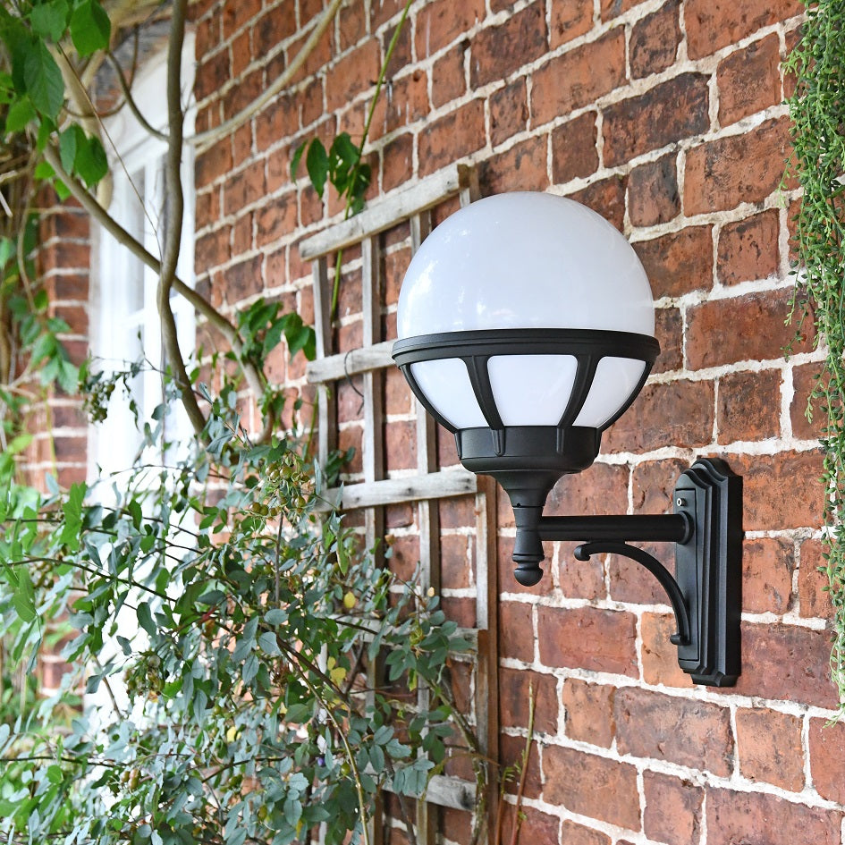 Modern Globe Outdoor Wall Light