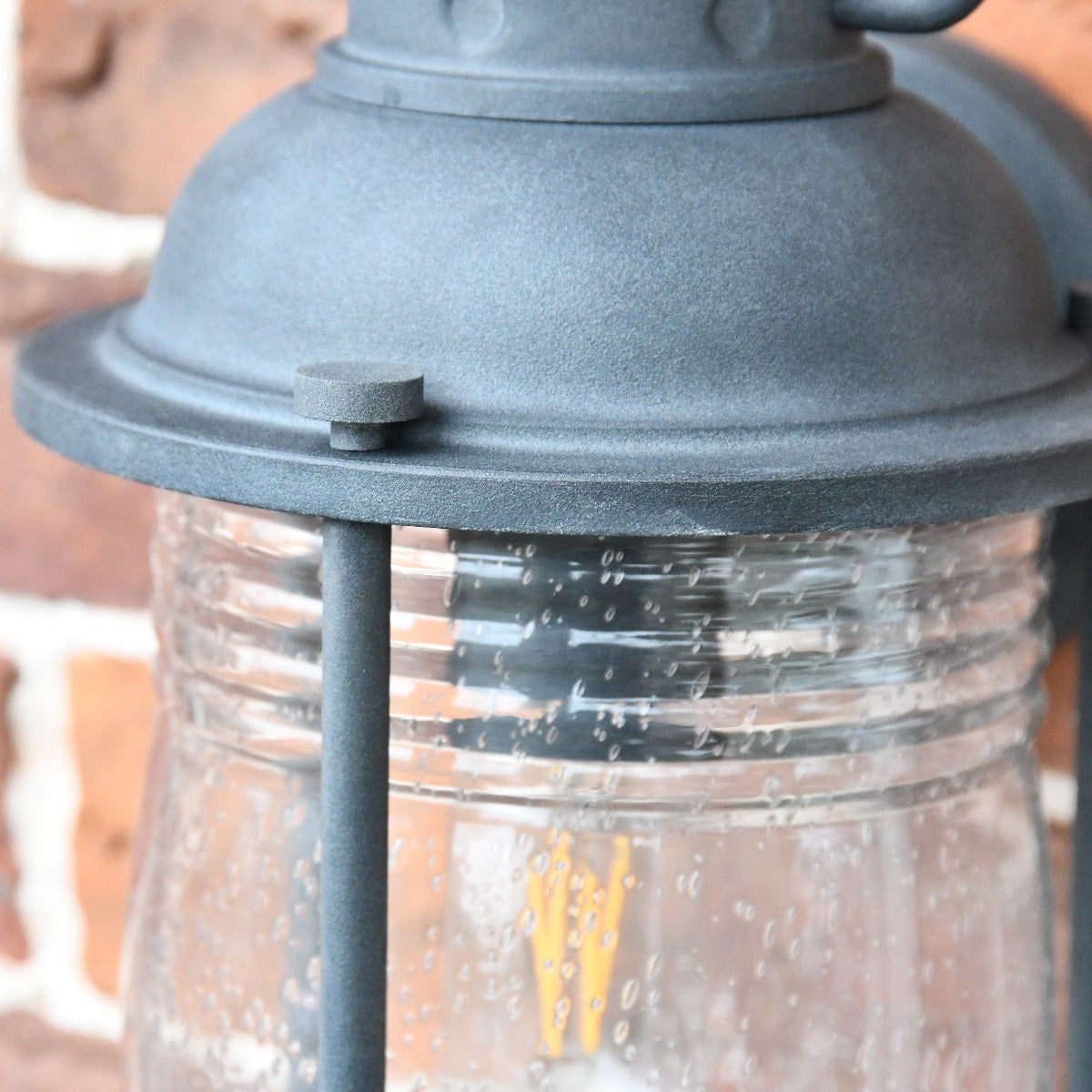 Antique Grey Colonial Style Wall Lantern