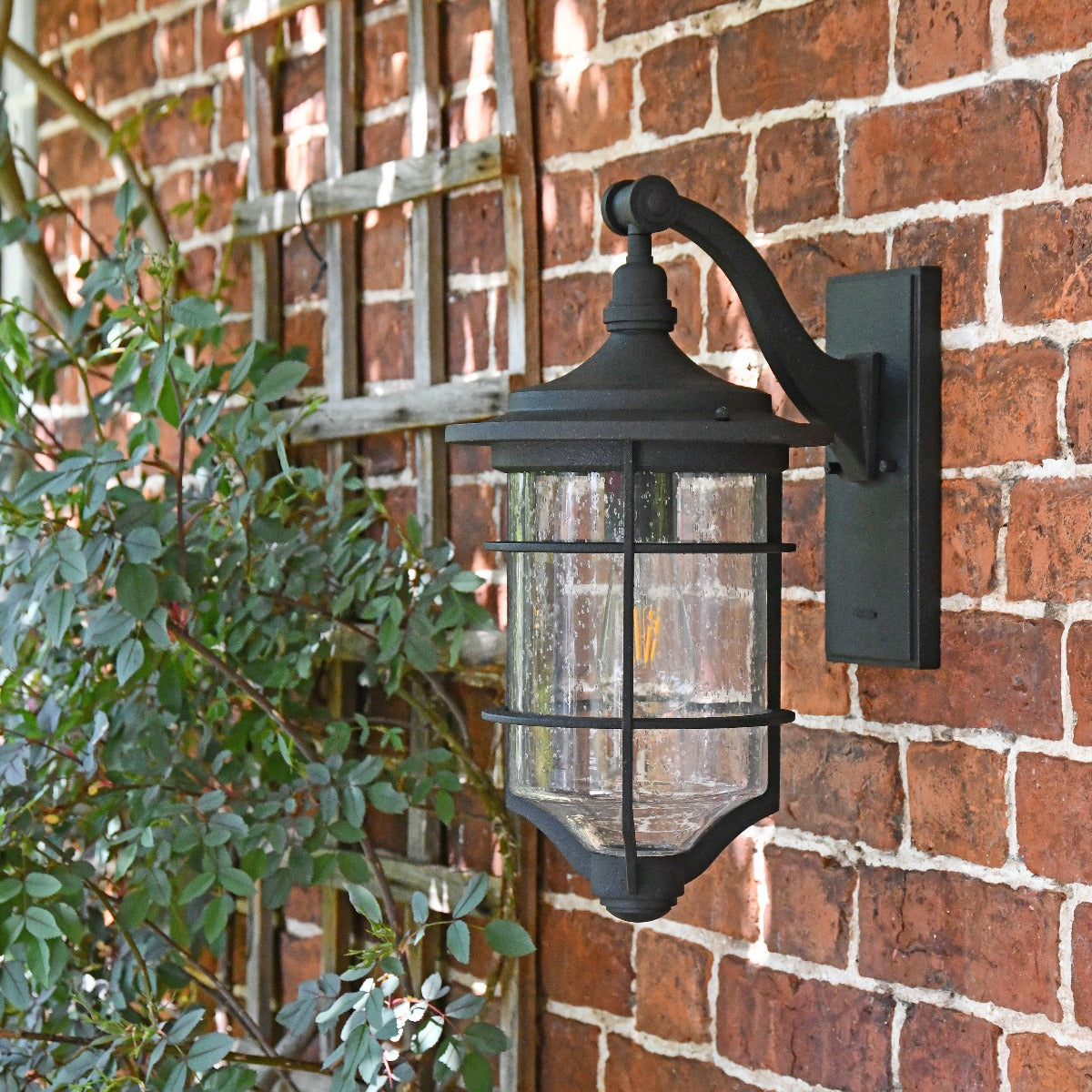Antique Black Marine Wall Lantern