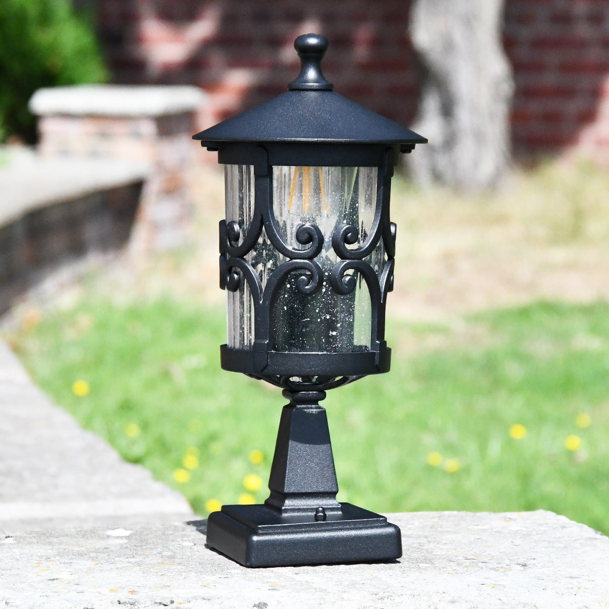 Scroll Design Pillar Light 35cm