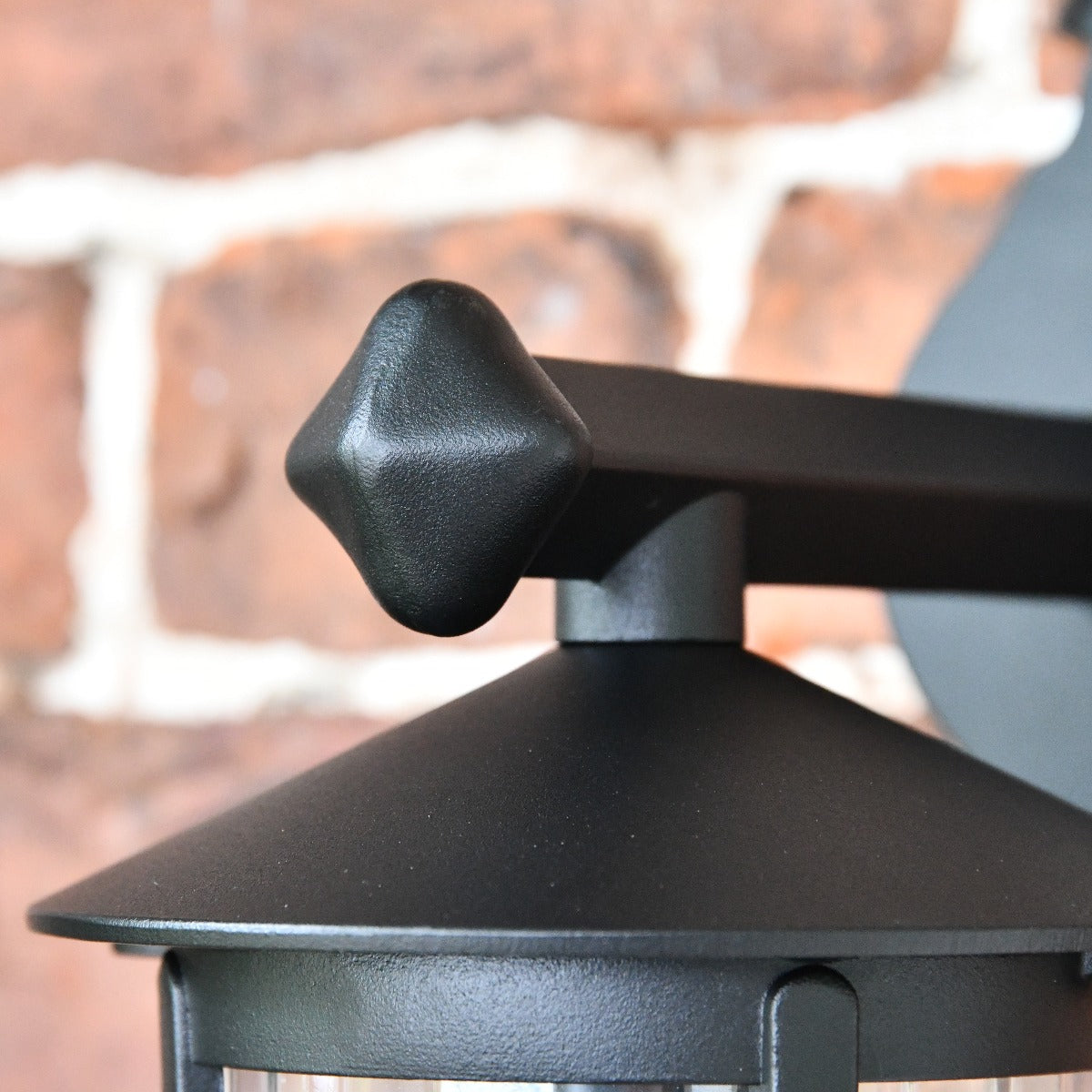 Black Scroll Design Traditional Top Fix Wall Lantern