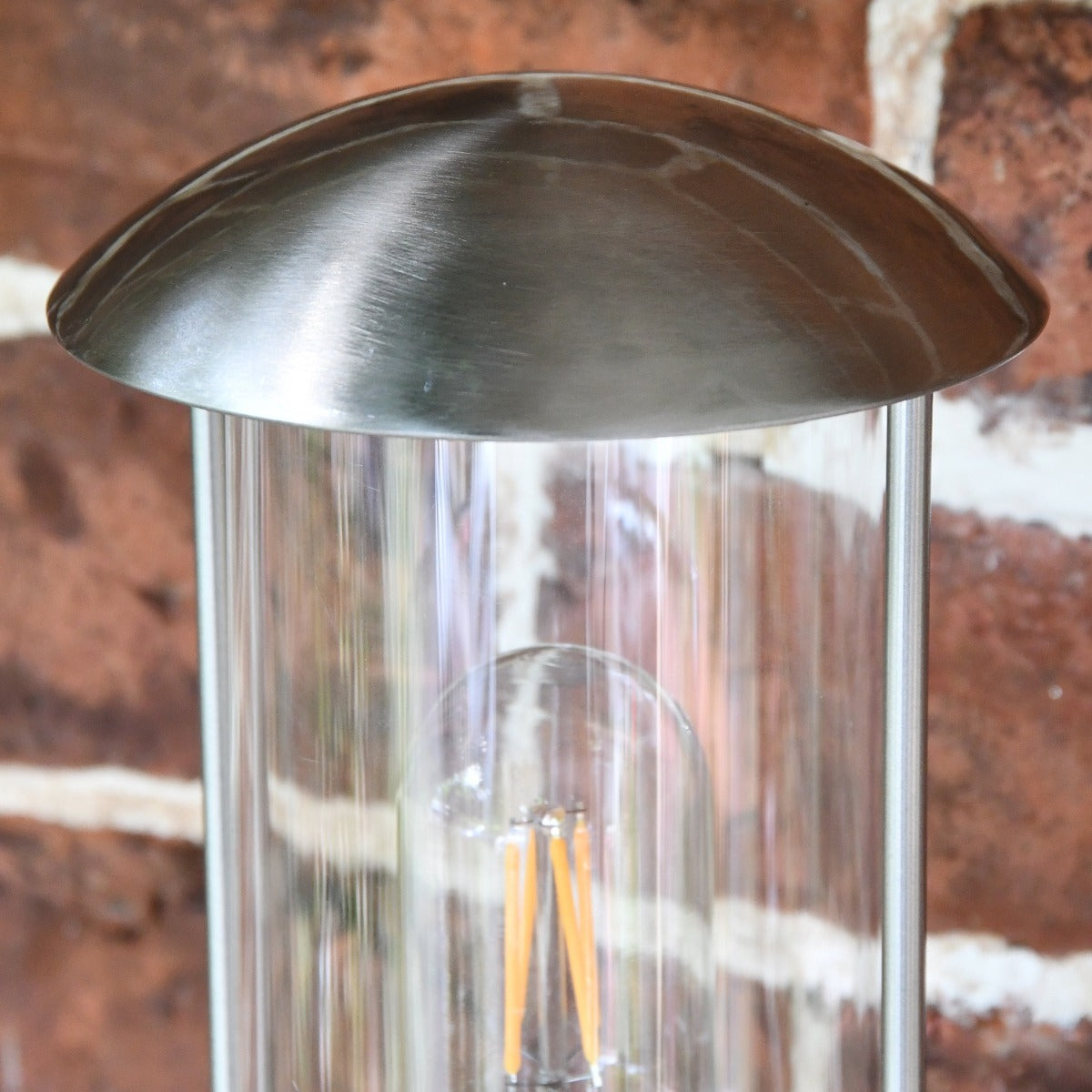 Close up of domed Stainless Steel Lantern Top 