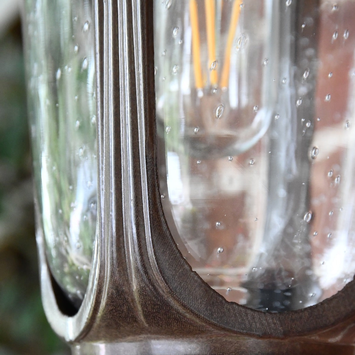 Close up of textured panes 