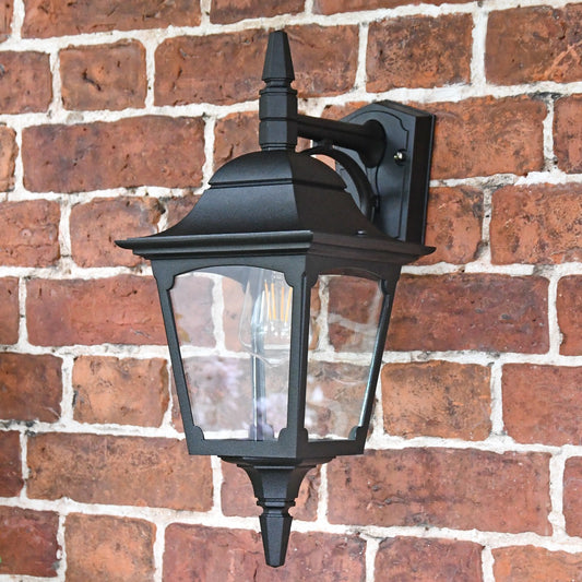 Top Fix Traditional Black Wall Lantern