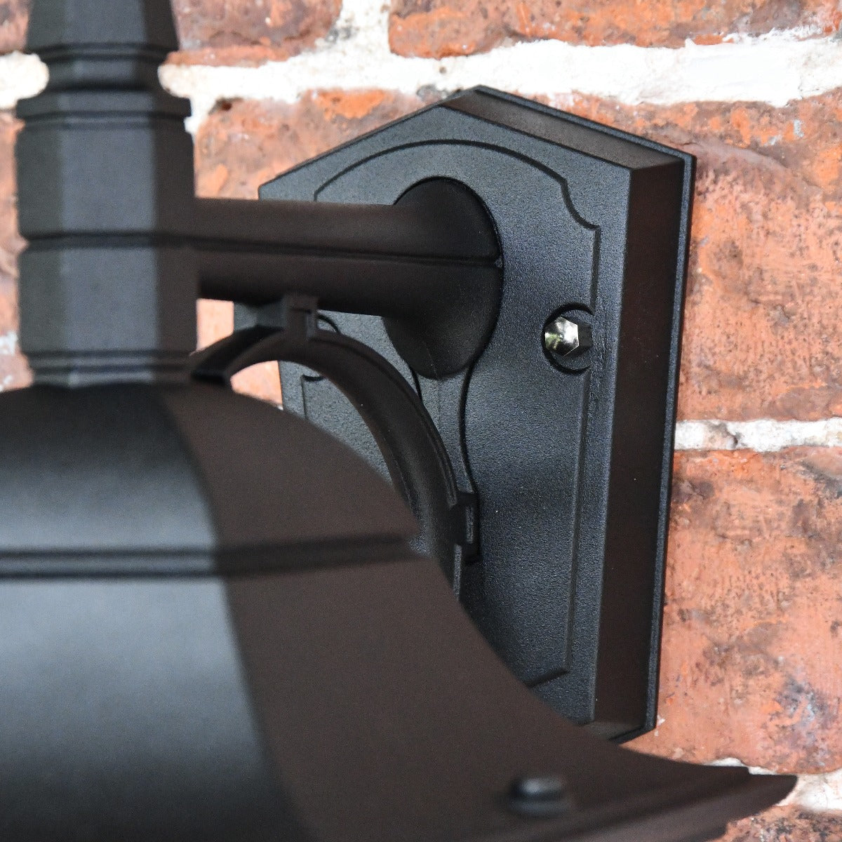 Top Fix Traditional Black Wall Lantern Back Plate
