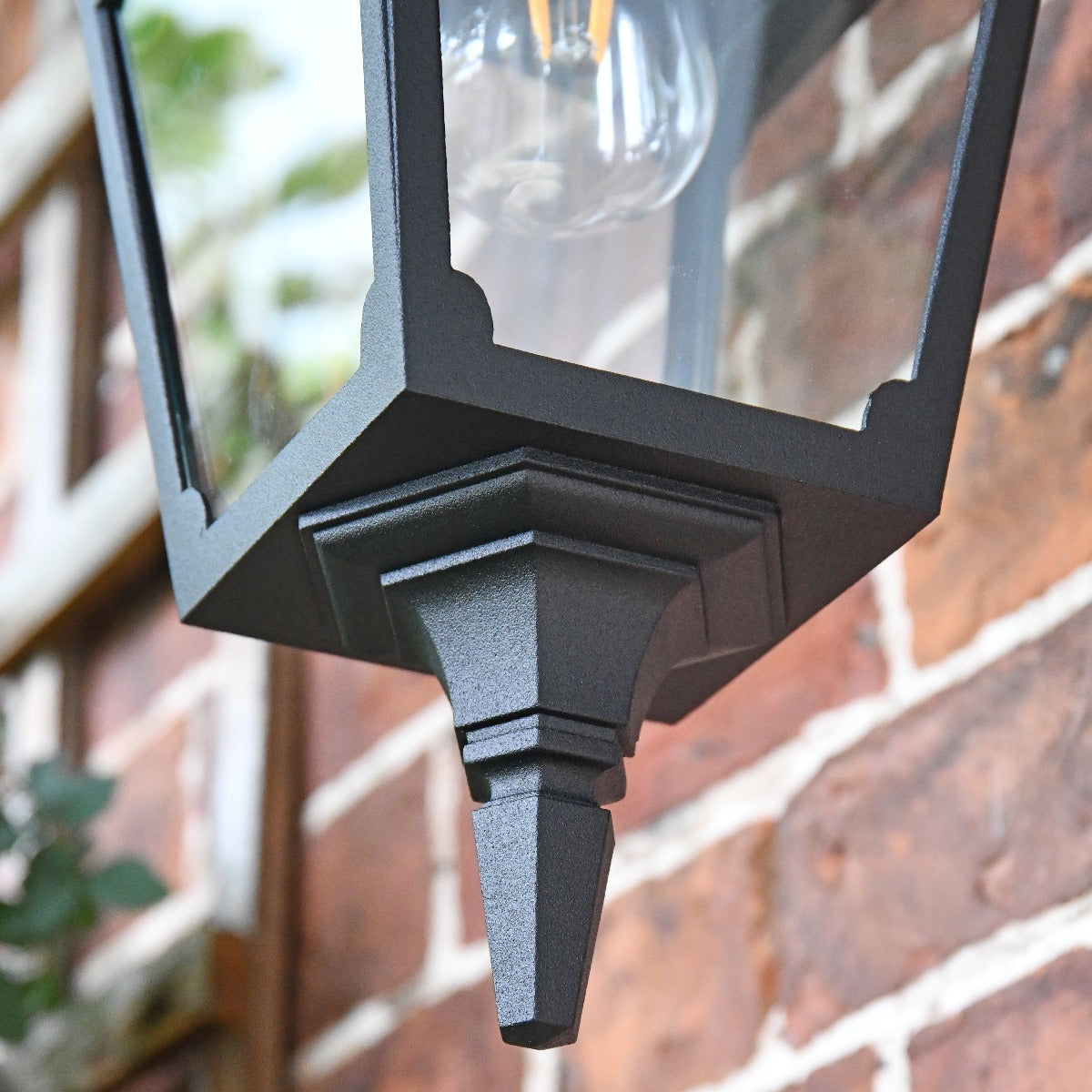 Finials On The Top Fix Traditional Black Wall Lantern