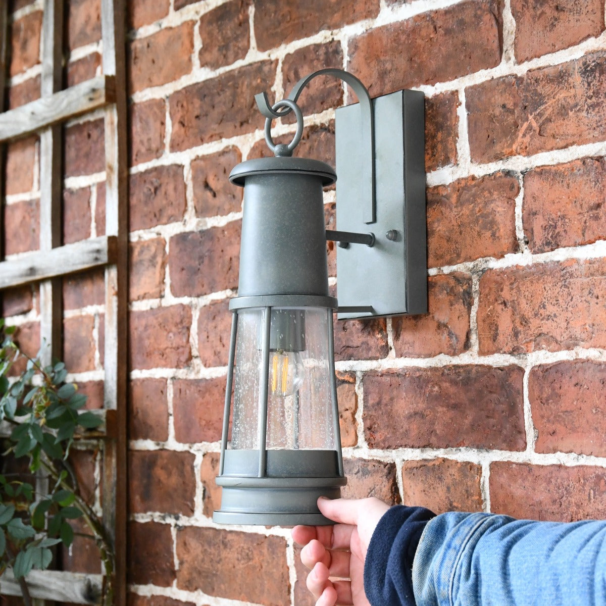 Wall mounted Vintage Storm Grey Harbour Light 