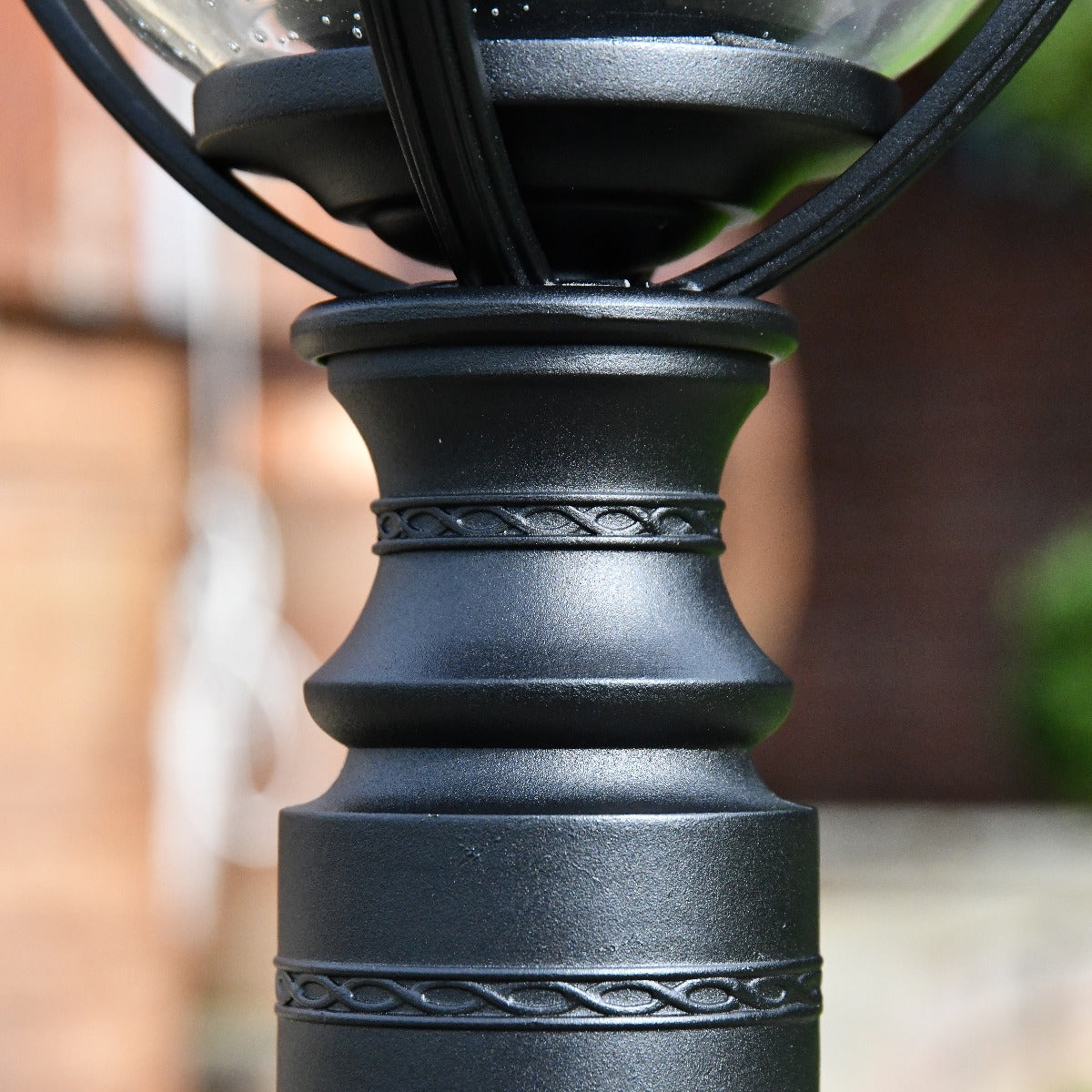 Black Countryside Traditional Pillar Lantern
