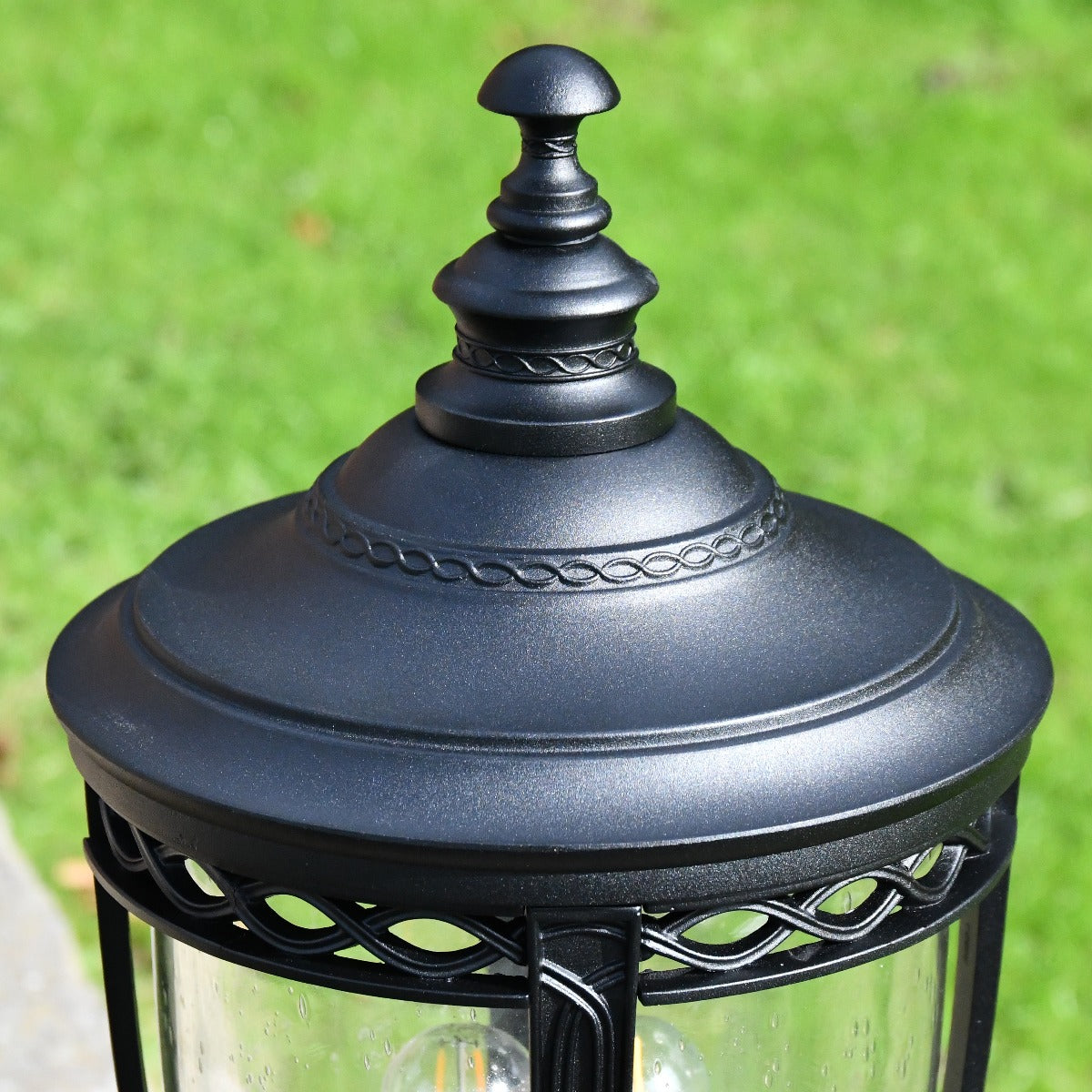 Black Countryside Traditional Pillar Lantern