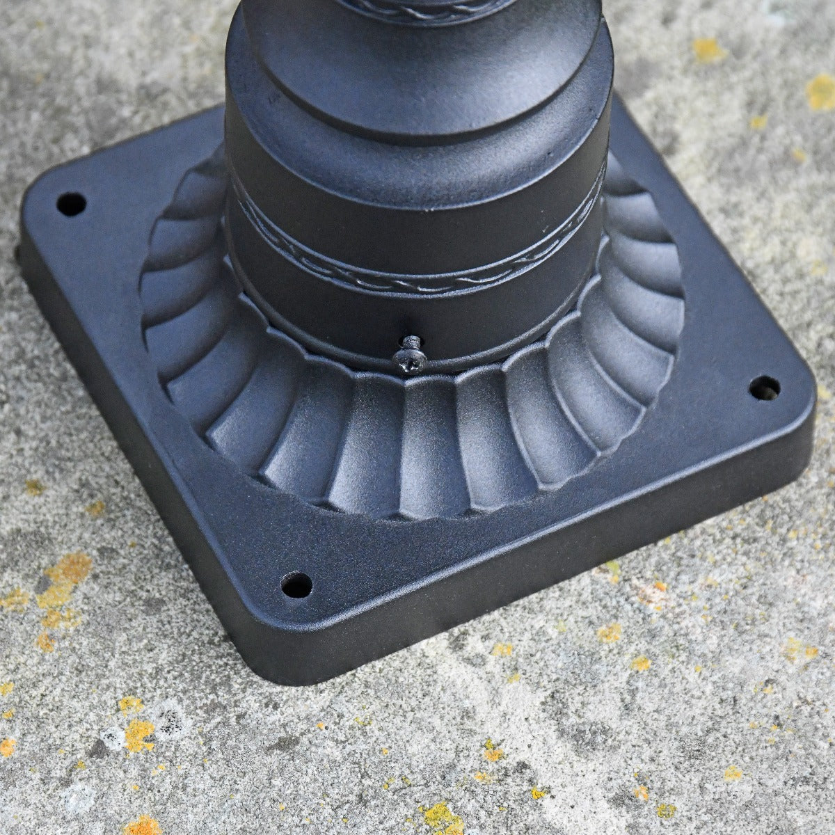 Black Countryside Traditional Pillar Lantern