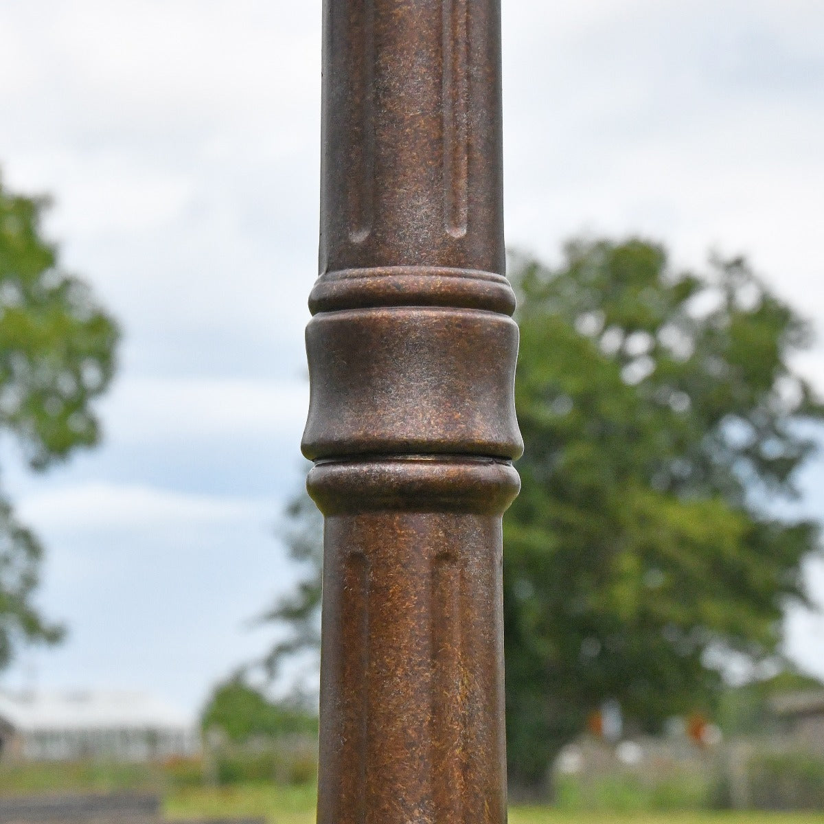 "The Rothford" Antique Bronze Beveled Glass Traditional Lamp Post 2.4m