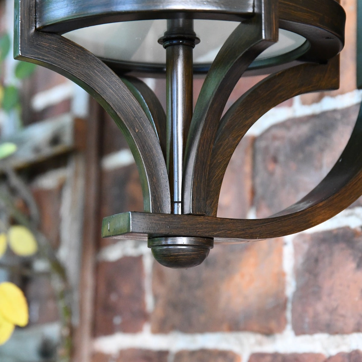 Close up of bronze finial 