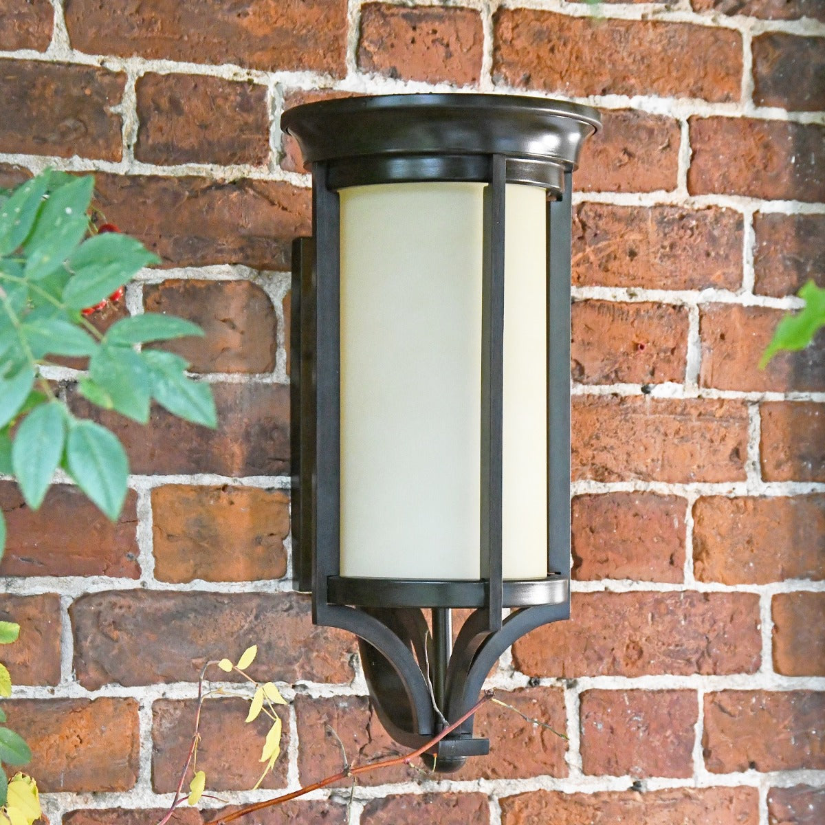 Wall Mounted Bronze Geometric Wall Lantern 