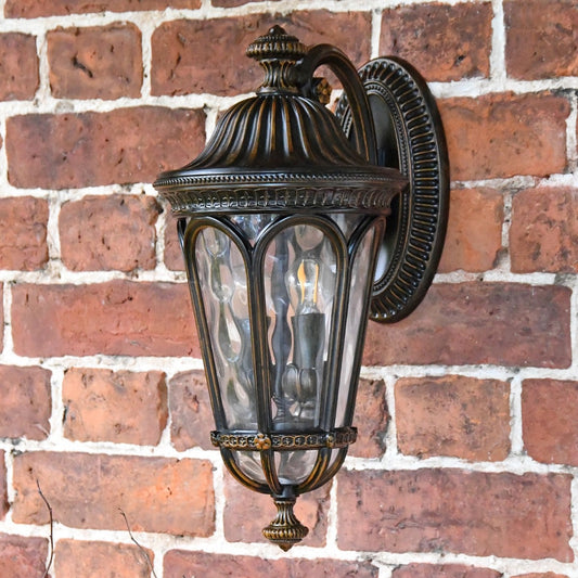 Resplendent Bronzed Top Fix Wall Lantern 