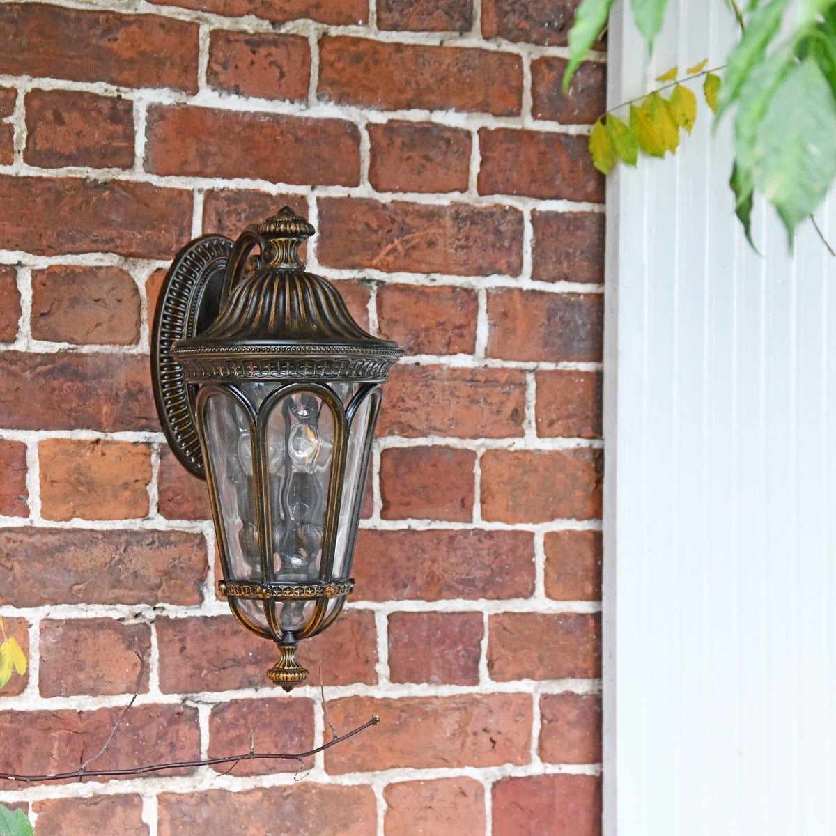 Resplendent Top Fix Wall Lantern in Situ 