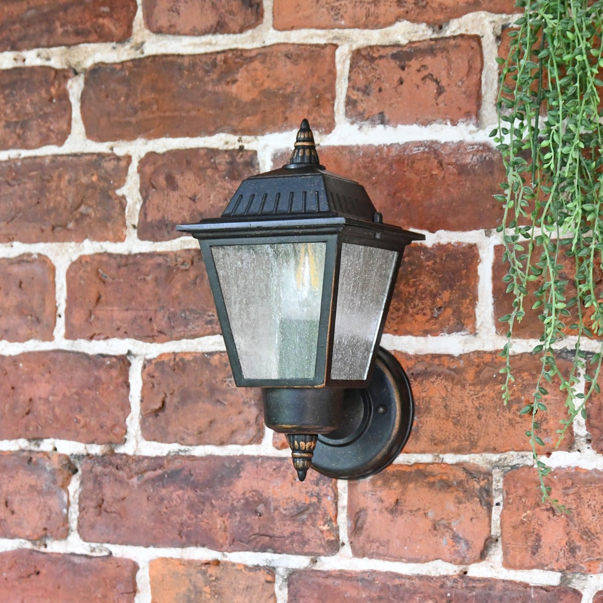 Vintage Bronze Flush Fitting Wall Lantern 