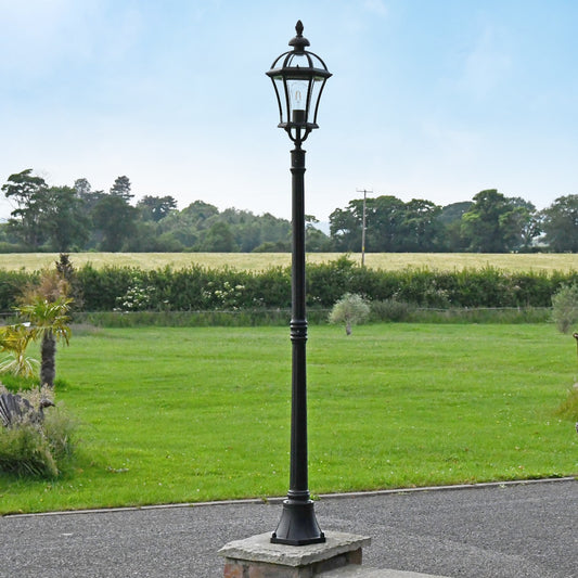 "The Westerdell" Black Garden Lamp Post