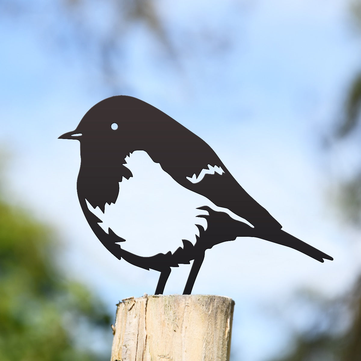 Robin Garden Sheet Steel Fence Topper In Black