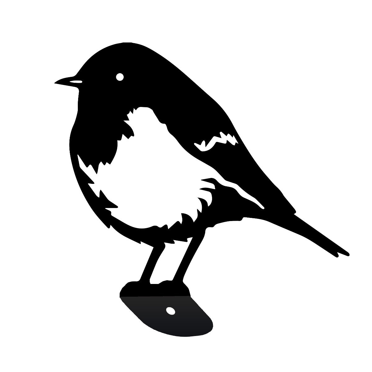 Robin Garden Sheet Steel Fence Topper In Black