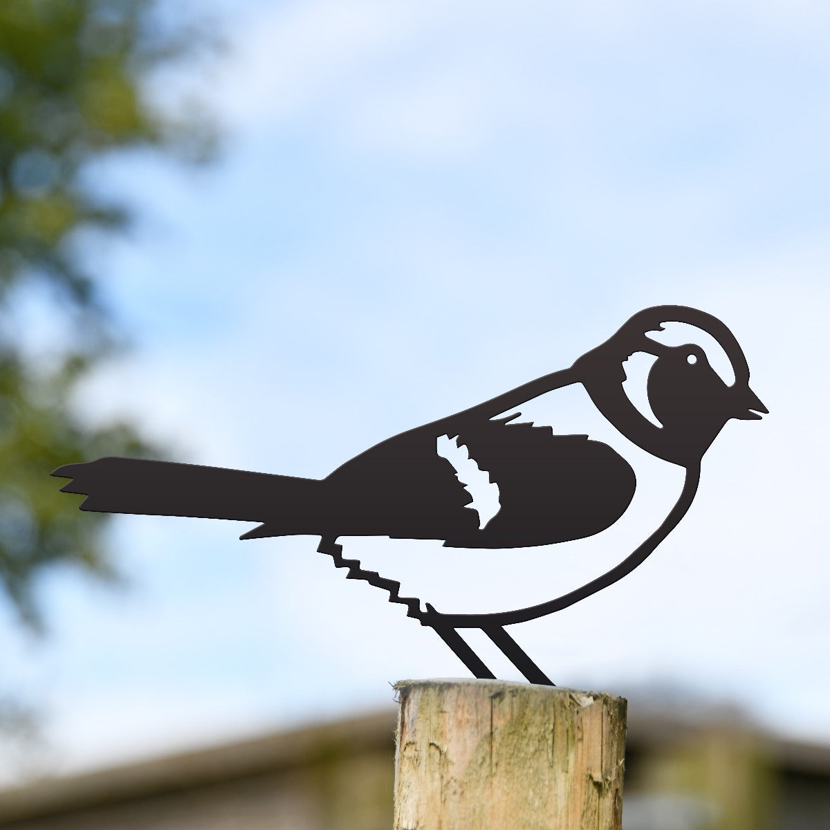 Sparrow Garden Sheet Steel Fence Topper In Black