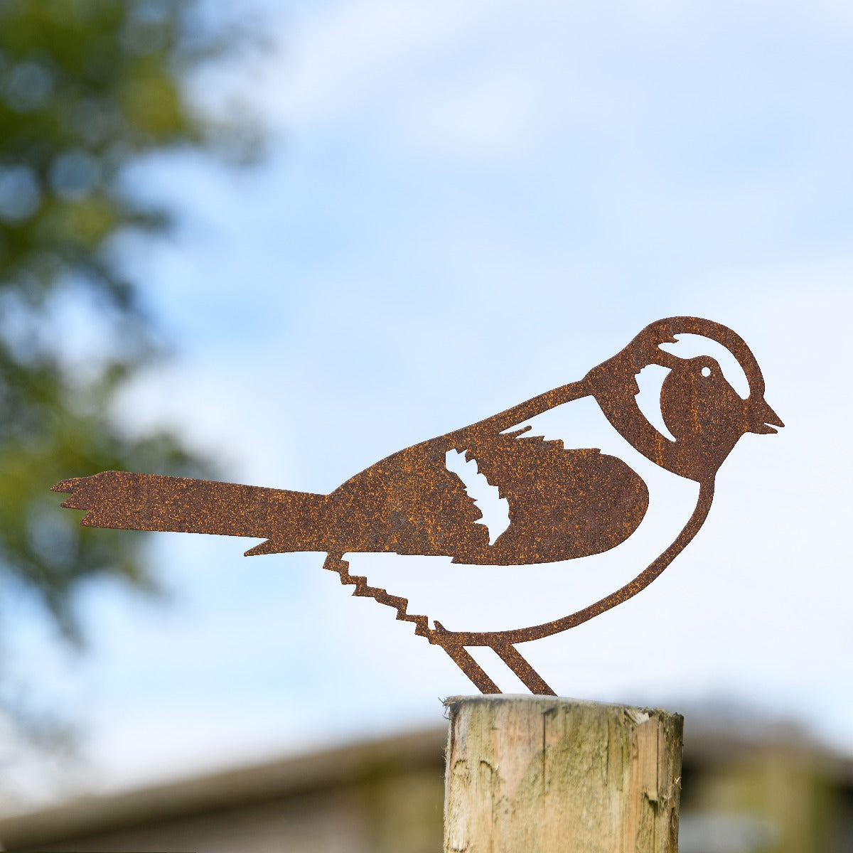 Sparrow Garden Sheet Steel Fence Topper In Rustic