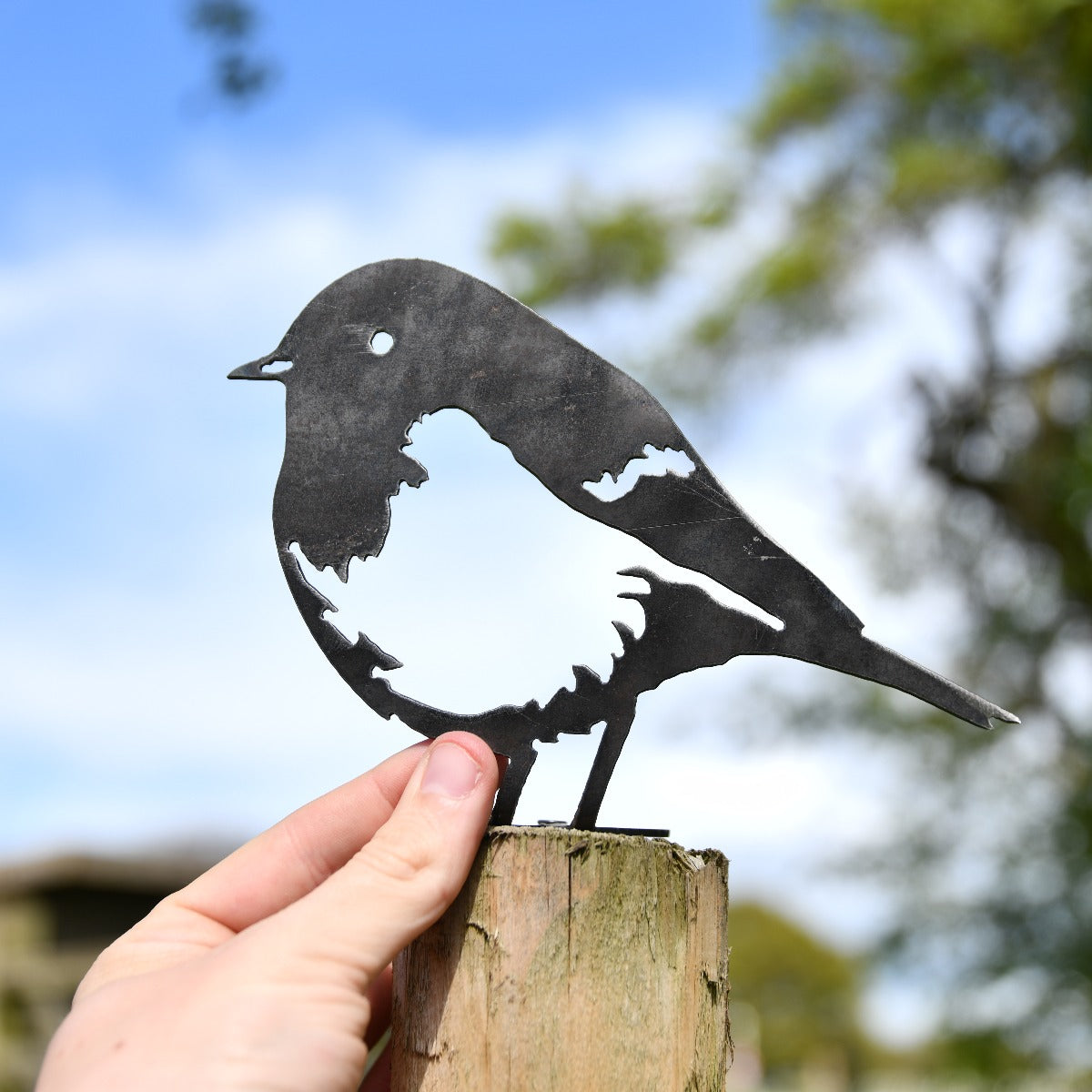 Robin Garden Sheet Steel Fence Topper In Natural Finish