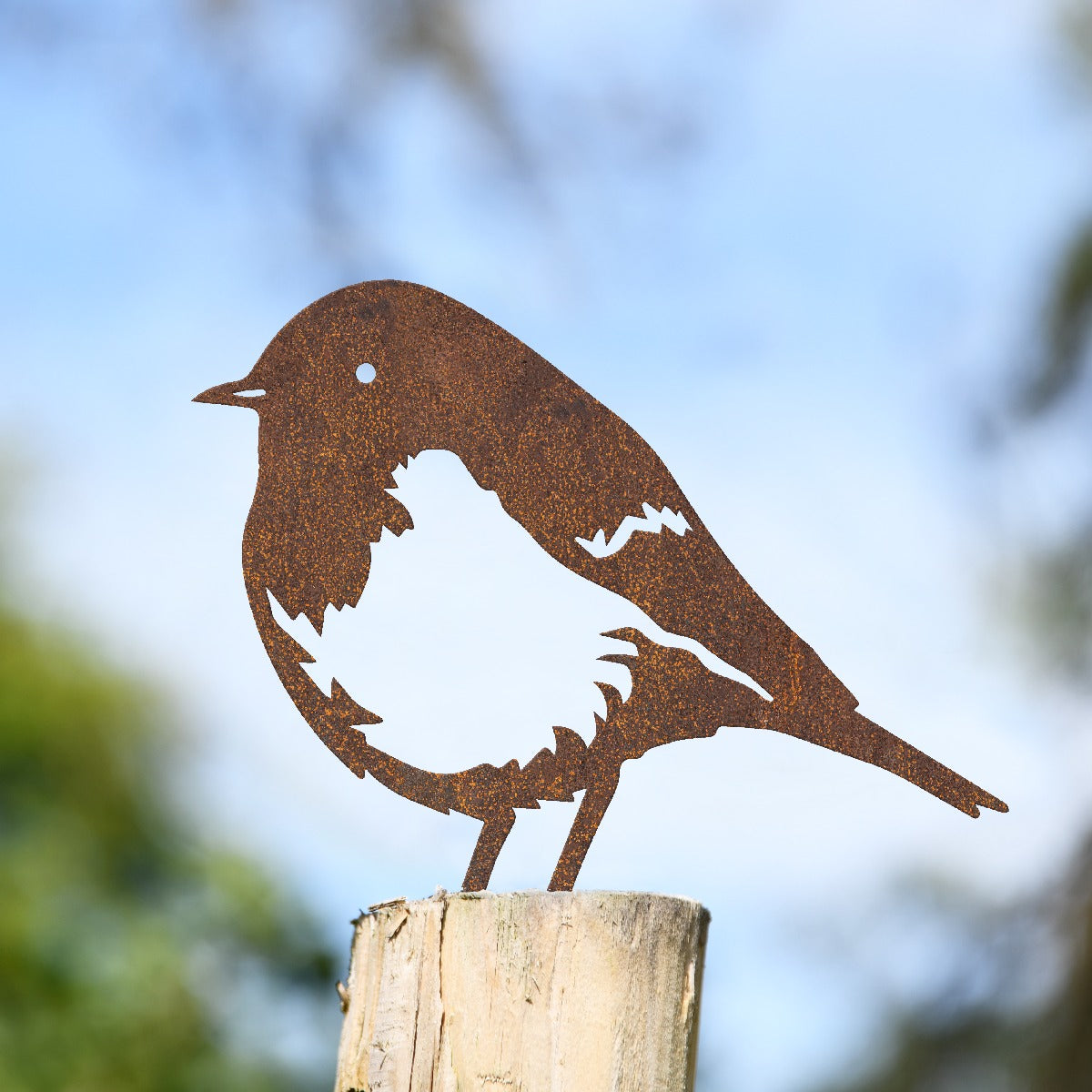 Robin Garden Sheet Steel Fence Topper In Rustic