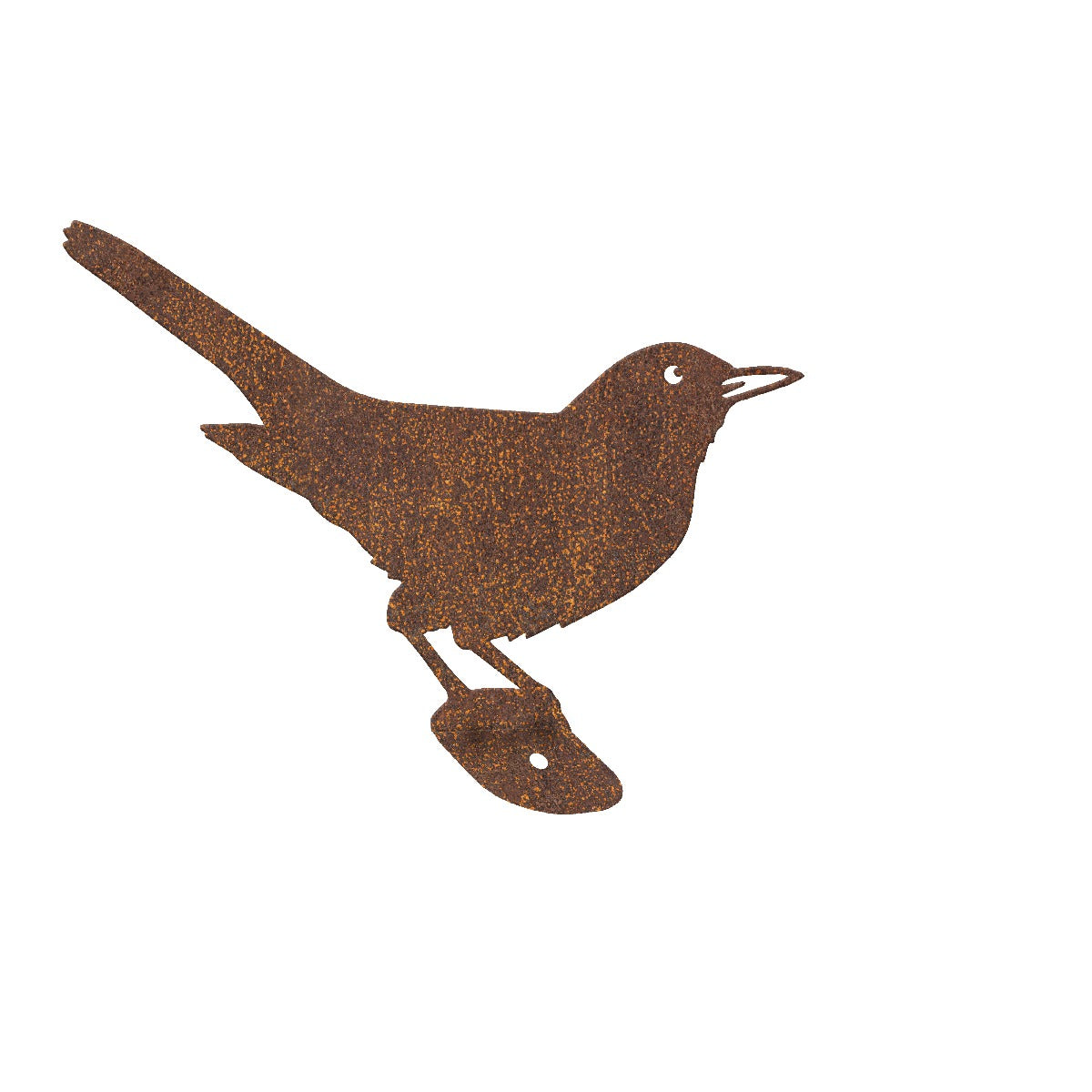 Blackbird Garden Sheet Steel Fence Topper In Rustic