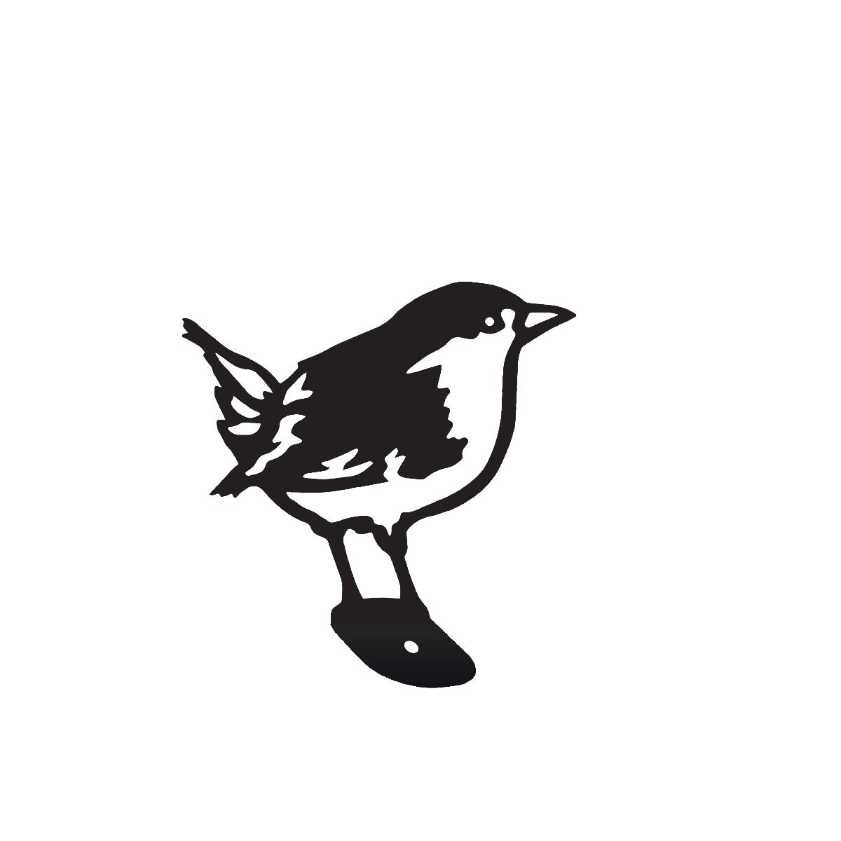 Wren Garden Sheet Steel Fence Topper In Black