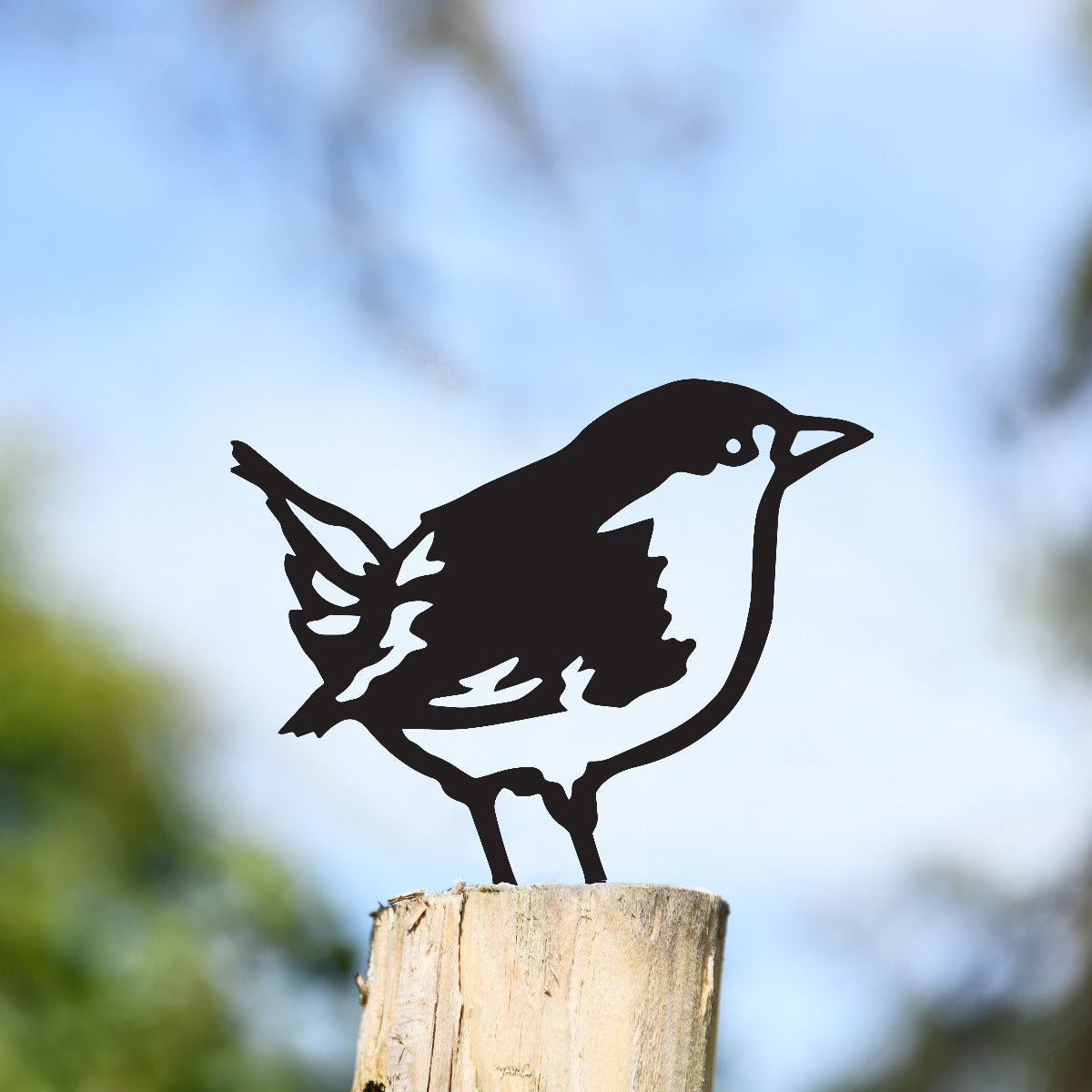 Wren Garden Sheet Steel Fence Topper In Black