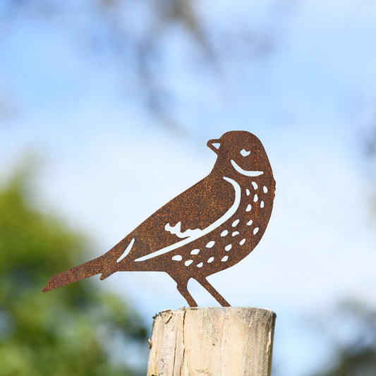 Thrush Garden Sheet Steel Fence Topper In Rustic