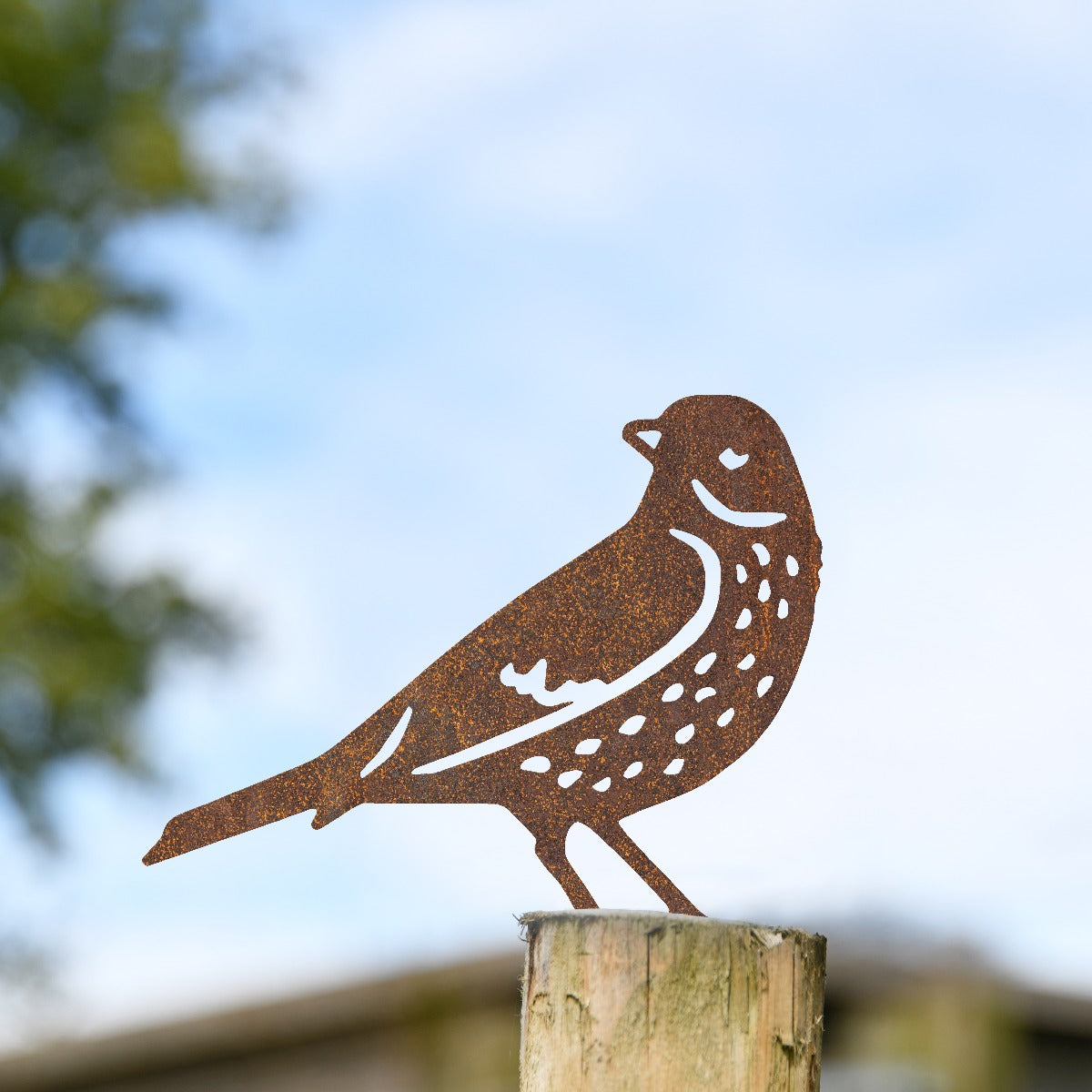 Thrush Garden Sheet Steel Fence Topper In Rustic
