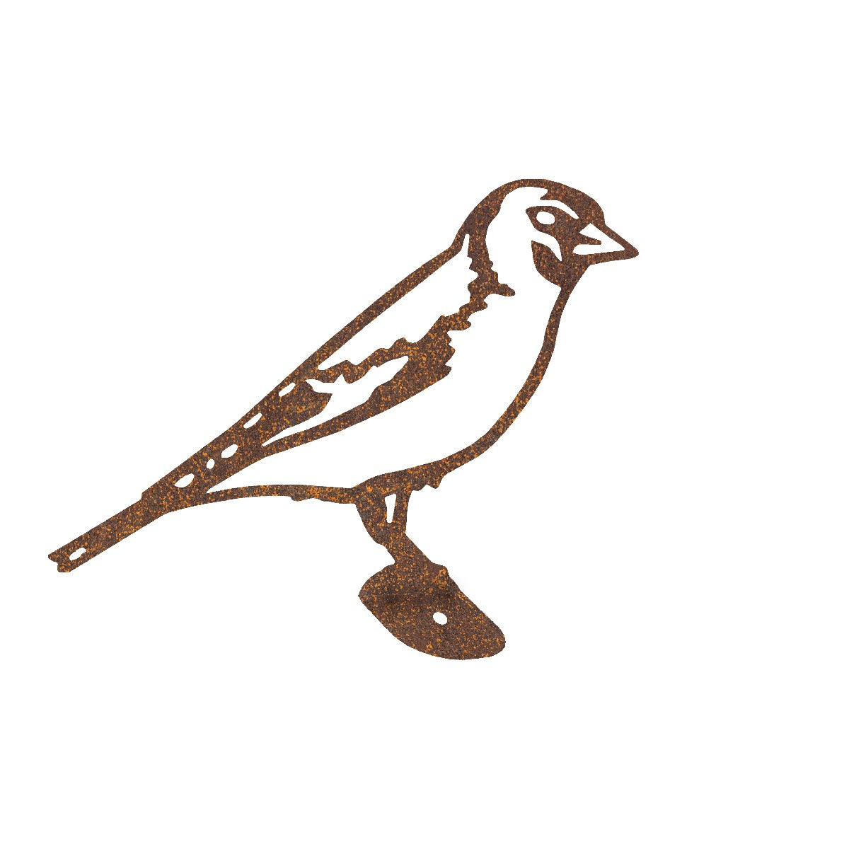 Goldfinch Garden Sheet Steel Fence Topper In Rustic