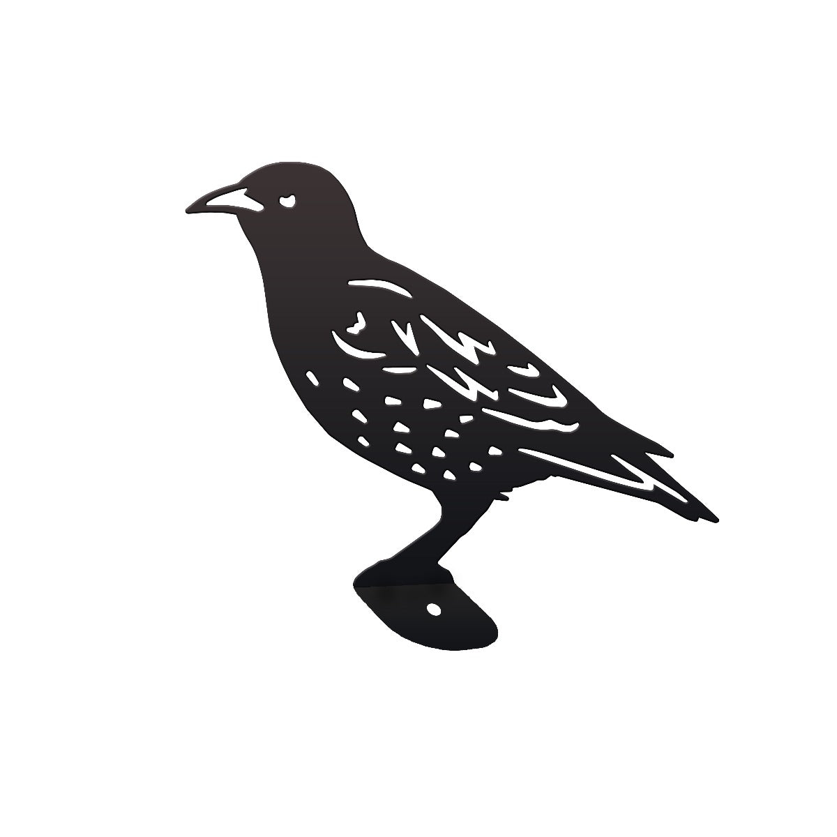 Starling Garden Sheet Steel Fence Topper In Black