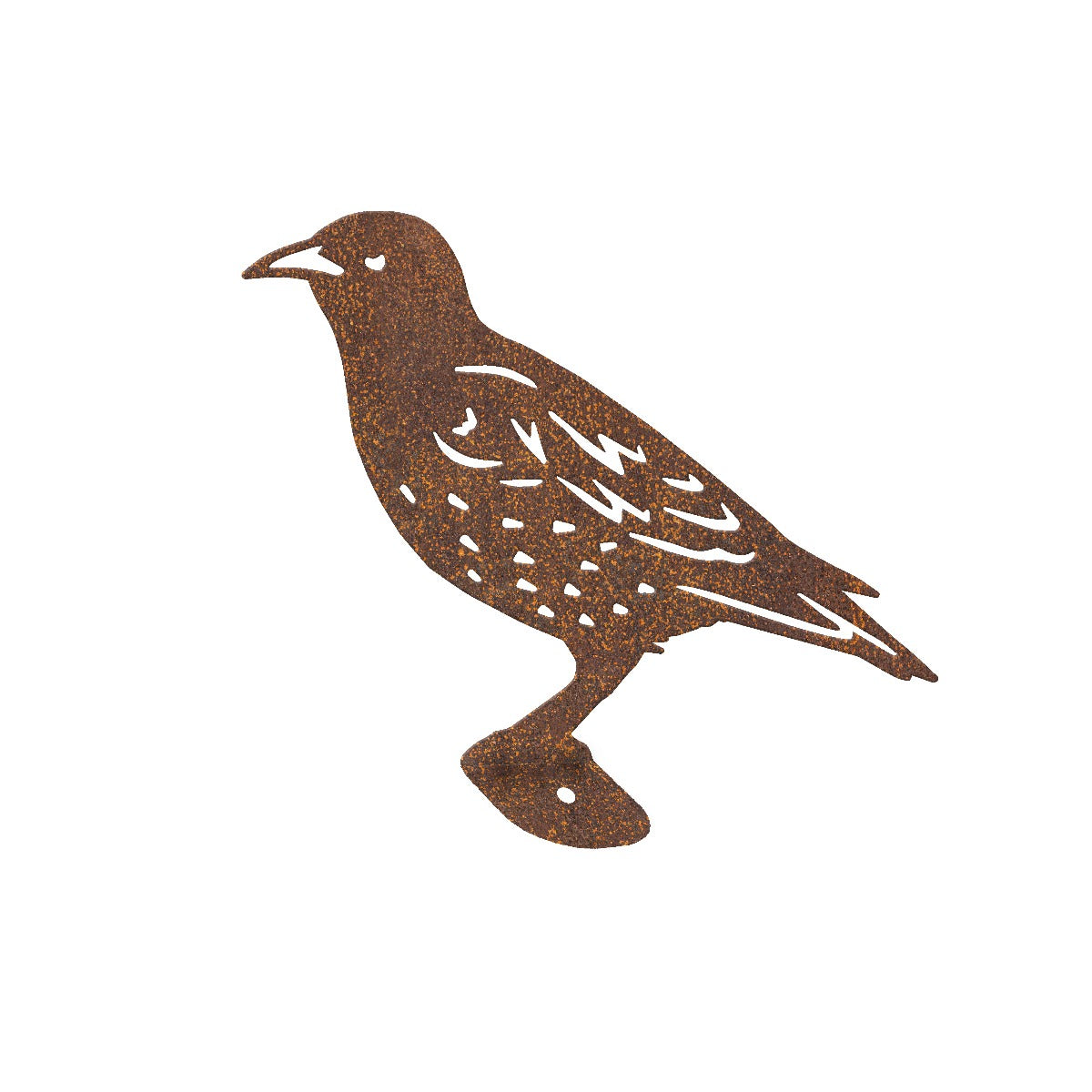 Starling Garden Sheet Steel Fence Topper In Rustic