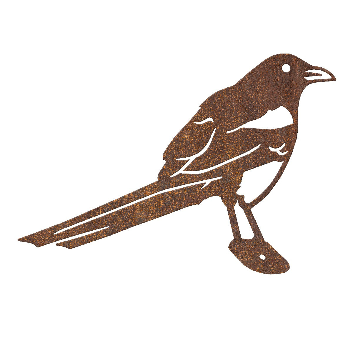 Magpie Garden Sheet Steel Fence Topper In Rustic