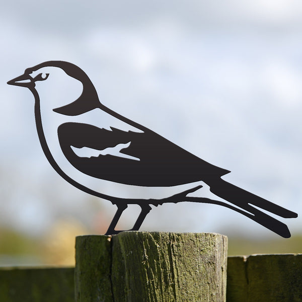 Chaffinch Garden Sheet Steel Fence Topper In Black