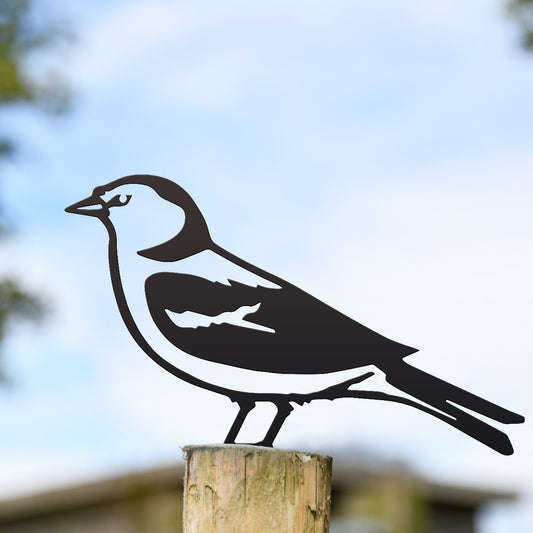 Chaffinch Garden Sheet Steel Fence Topper In Black