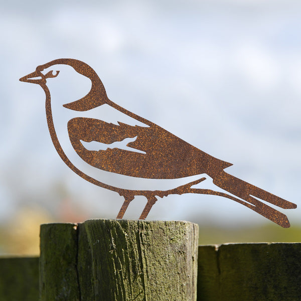 Chaffinch Garden Sheet Steel Fence Topper In Rustic