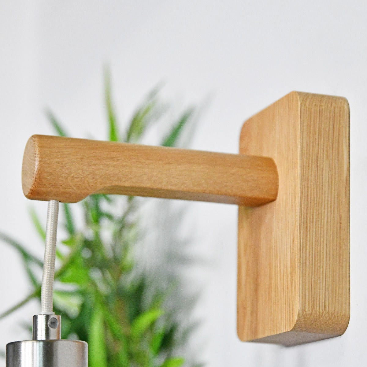 Wood and Steel Hanging Wall Light by Garden Trading