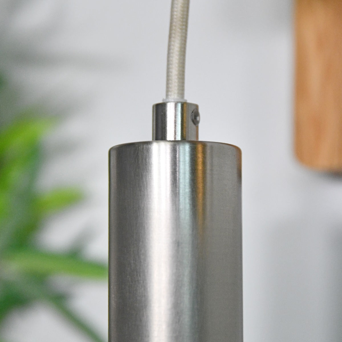 Wood and Steel Hanging Wall Light by Garden Trading