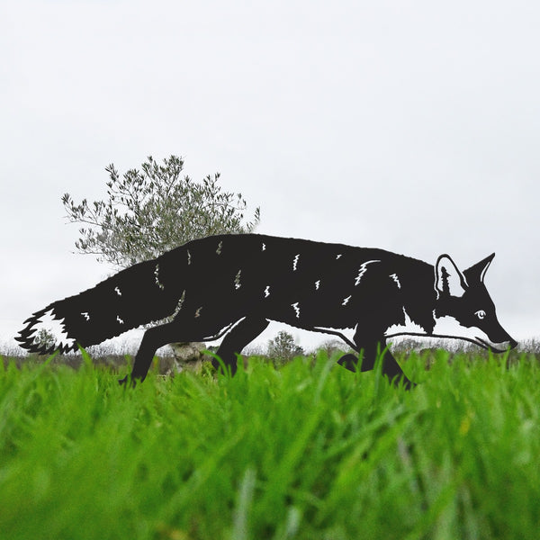 Fox Garden Sheet Steel Silhouette In Black