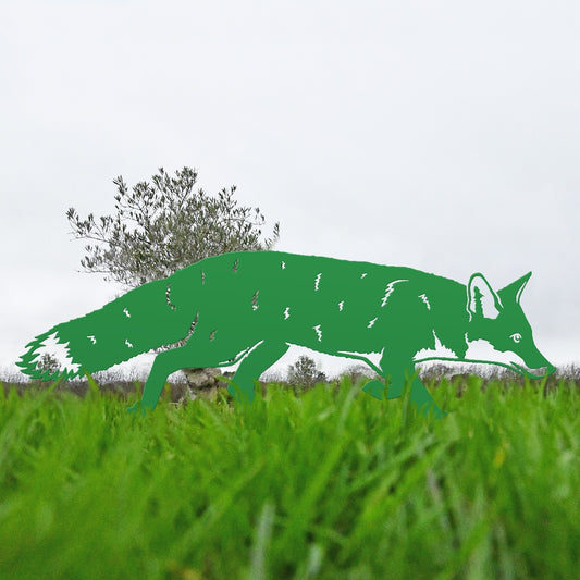 Fox Garden Sheet Steel Silhouette In Green